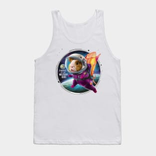 Purple up for military kids guinea pig lovers Astronaut child funny Tank Top